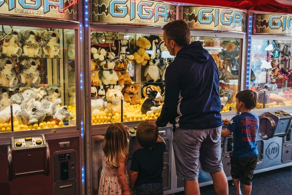 crane machine at family entertainment center