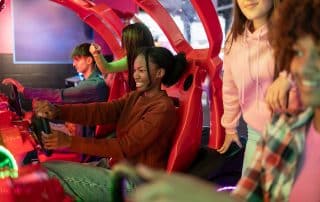 racing machine at family entertainment center