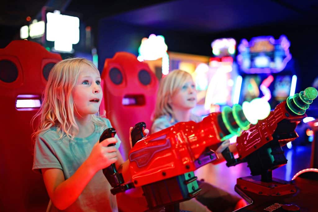 two kids playing at fec